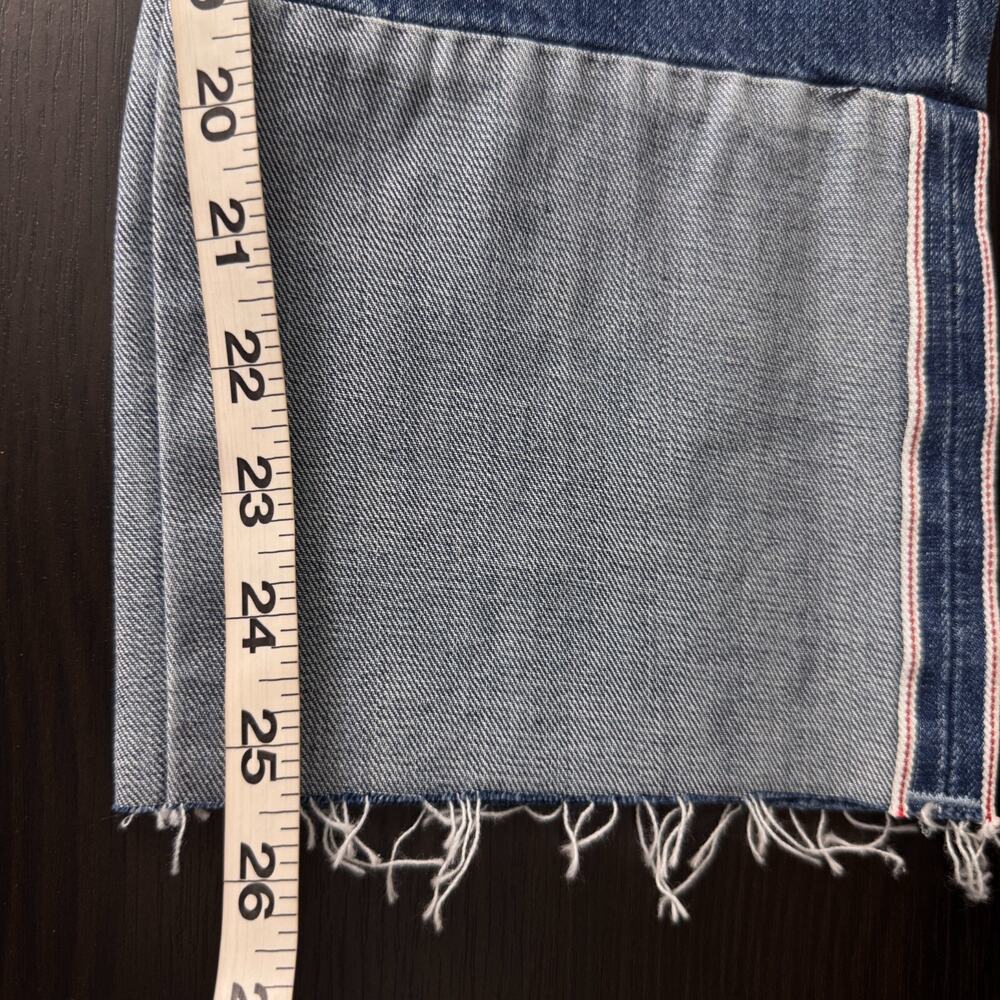 Evident Anthropologie Jeans Womens 26 Ghent Boyfriend Crop Selvedge Los Angeles - Picture 10 of 11